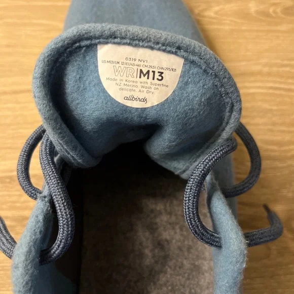 Allbirds. Wool Runners. Men’s Size 13. Blue. - Picture 2 of 9